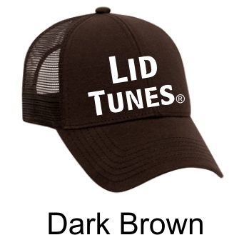 Lid Tunes Mesh Back Dark Brown Cap